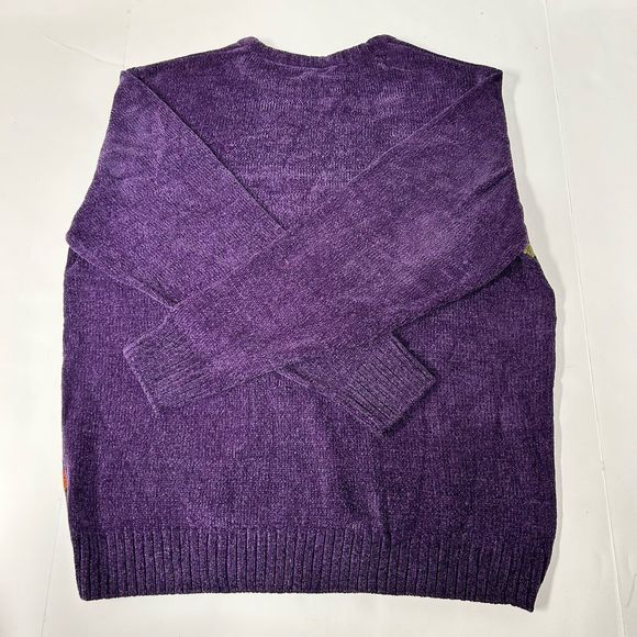 Steve Harvey Striped NWT Men Sweater Pullover  Striped L Purple - Picture 4 of 12